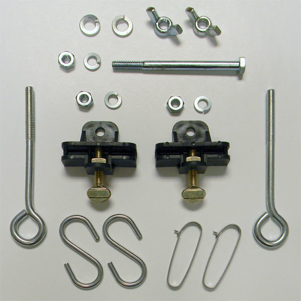 Independent Hardware Kit Black Aluminum Post