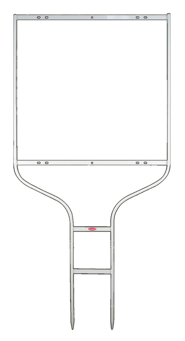 Charles Rutenberg Realty Real Estate Round Rod Sign Frame,  24"h x 24"w - White