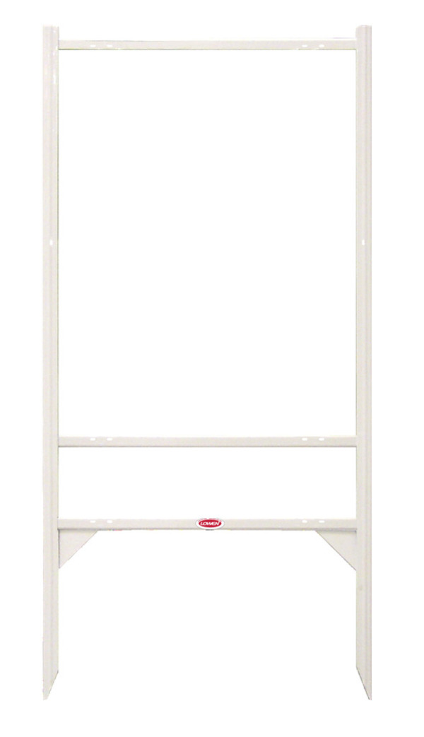 Engel & Volkers White  Angle Iron Frame w/ One Rider Insert,  30"h x 24"w
