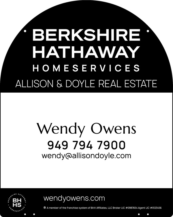 Hanging Arc Top Agent Sign Panel, 30"H X 24"W, Steel
