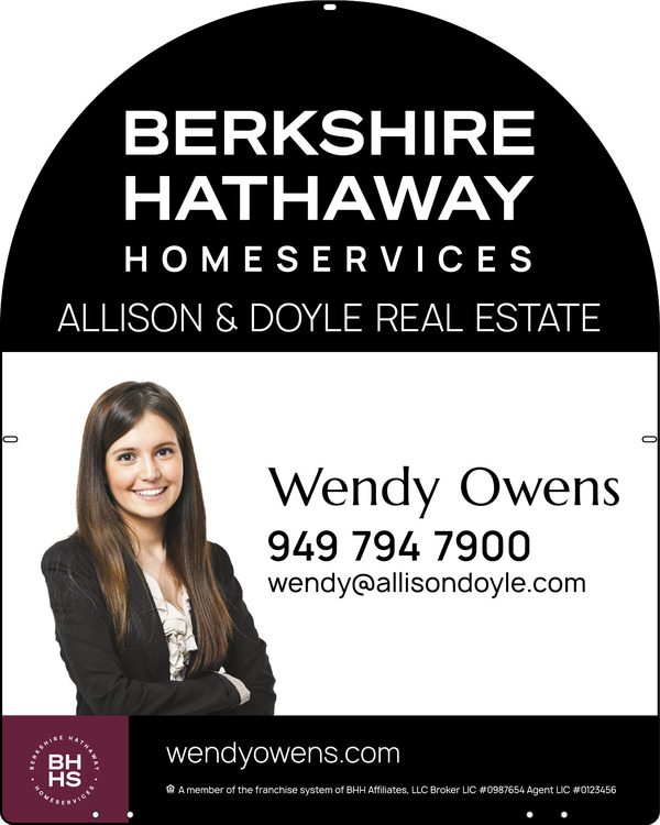 Berkshire Hathaway HomeServices Arc Top Cut Out Photo Sign Panel, 30"h x 24", Steel