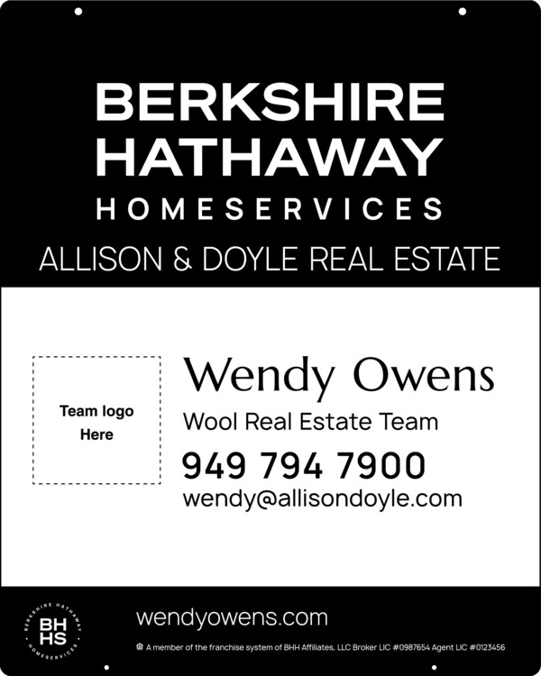 Hanging Team Logo Sign Panel, 30"H X 24"W, 3mm Aluminum Composite