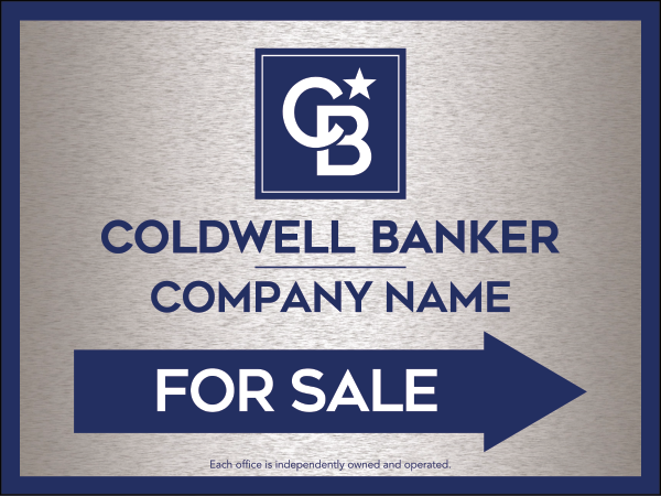 Directional Office For Sale Sign Panel, 18"H X 24"W, 4mm Corrugated