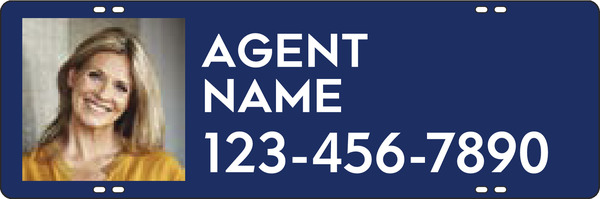 Reflective Agent Photo Sign Rider, 8"H X 24"W, 3mm Aluminum Composite