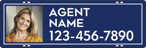 Agent Photo Sign Rider, 8"H X 24"W, 3mm Aluminum Composite