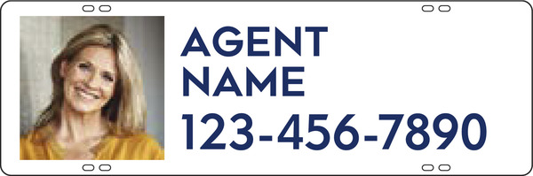 Agent Photo Sign Rider, 8"H X 24"W, 3mm Aluminum Composite
