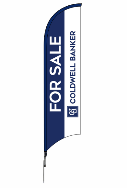 Coldwell Banker&reg; Real Estate FOR SALE FEATHER FLAG AND POLE, 12-foot