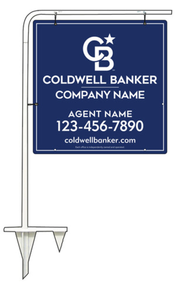 Tubular Stake And Agent Sign Panel Unit, 24"H X 24"W, .063 Aluminum