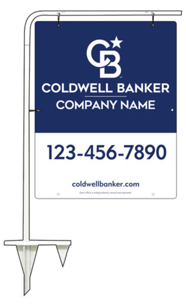 Tubular Stake And Office Sign Panel Unit, 30"H X 24"W, .063 Aluminum