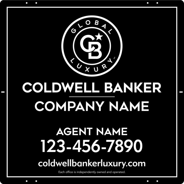 Agent Sign Panel, 24"H X 24"W, .040 Aluminum