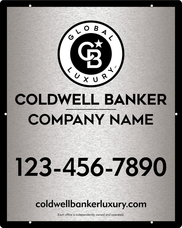 Office Hanging Sign Panel, 30"H X 24"W, 3mm Brushed Aluminum Composite