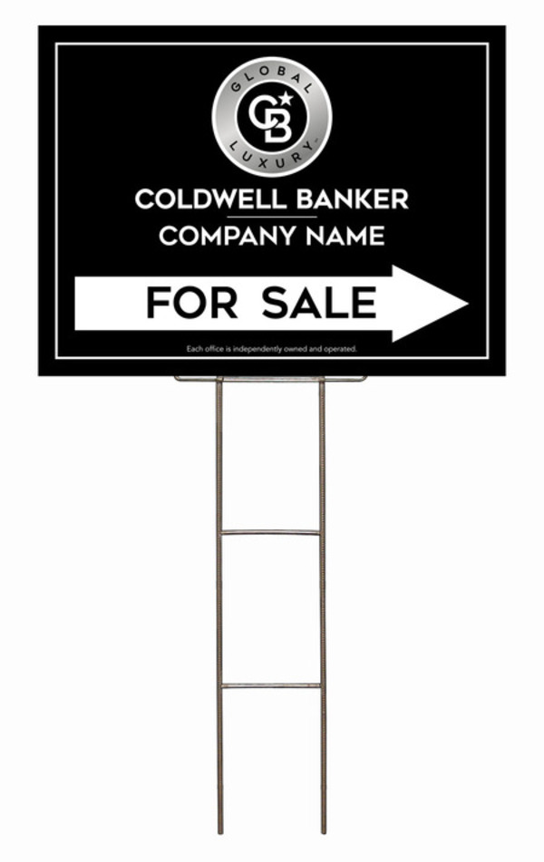 Wire H-Stake And Office For Sale Sign Panel Unit, 18"H X 24"W, 4mm Corrugated