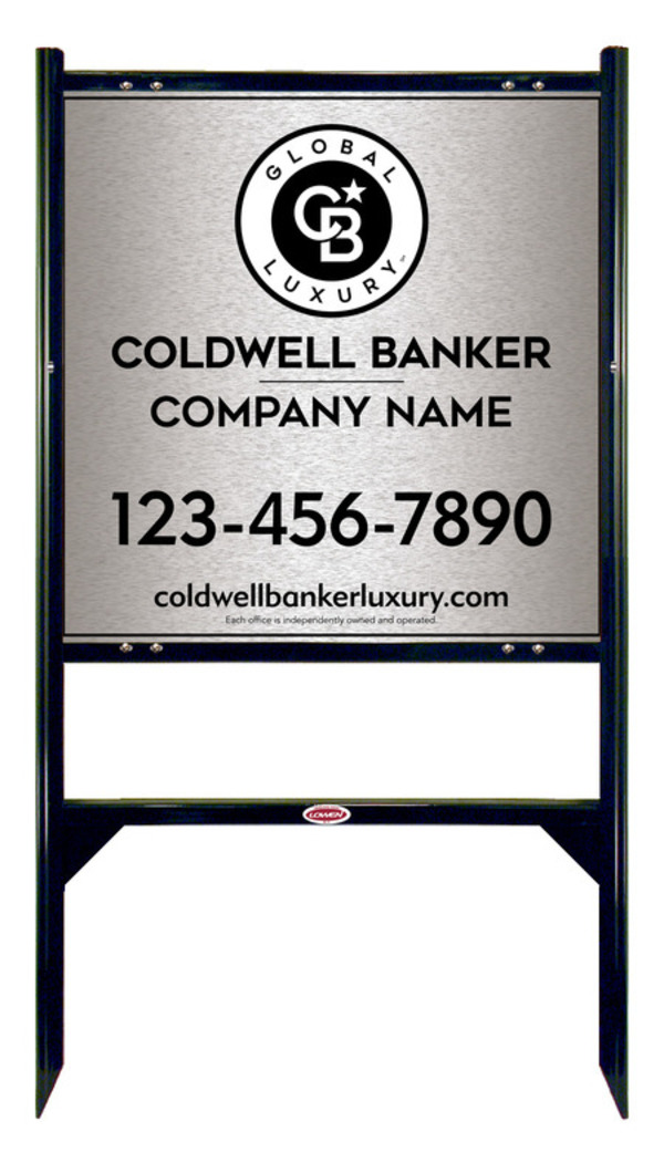 Angle Iron Frame And Office Sign Panel Unit, 24"H X 24"W, Brushed Aluminum Composite