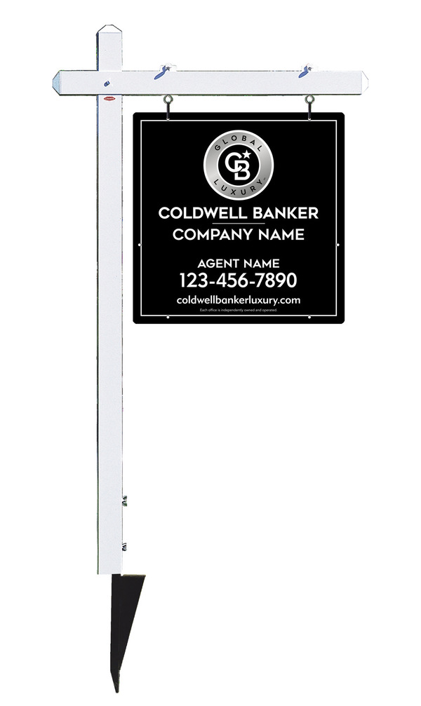 Sign Post And Reflective Agent Sign Panel Unit, 24"H X 24"W, 3mm Aluminum Composite