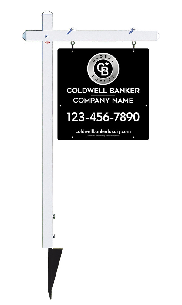 Sign Post And Office Sign Panel Unit, 24"H X 24"W, 3mm Aluminum Composite