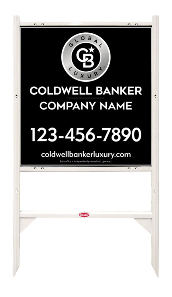 Angle Iron Frame And Reflective Office Sign Panel Unit, 25"H X 24"W, 3mm Aluminum Composite