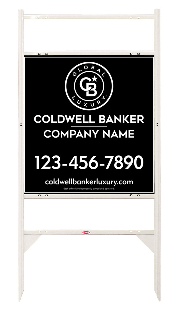 Angle Iron Frame W/ 2 Rider Inserts And Office Sign Panel Unit, 25"H X 24"W, 3mm Aluminum Composite
