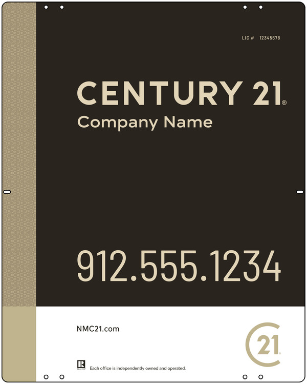 Reflective Panel 30X24 Aluminum Composite Df Executive  - Century 21 | Lowen Sign