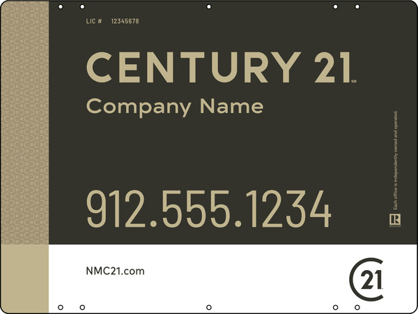Steel Yard Sign Panel 18X24 Df - Century 21 | Lowen Sign