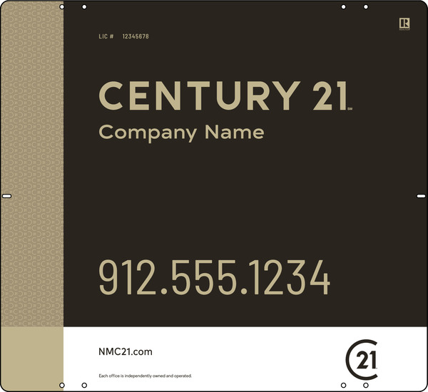 Steel Reflective Yard Panel 22X24 Df - Century 21 | Lowen Sign