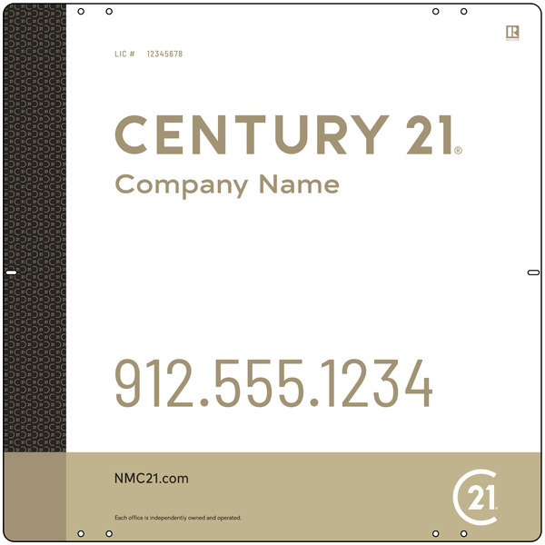 Aluminum Yard Panel 24X24 Df - Century 21 | Lowen Sign