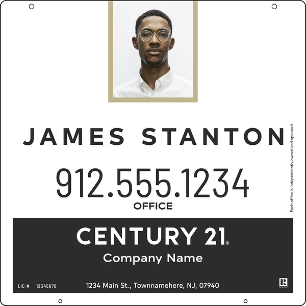 Steel Agent Photo Centric Hanging Panel 24X24 - C21 | Lowen Sign