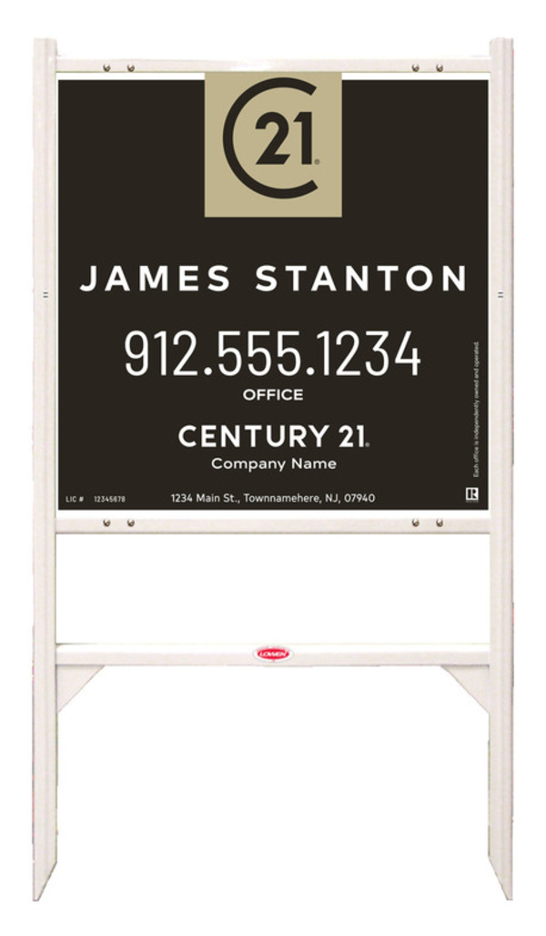 Gibraltar Frame 24X24 Steel Agent Centric Office White - Century 21 | Lowen Sign
