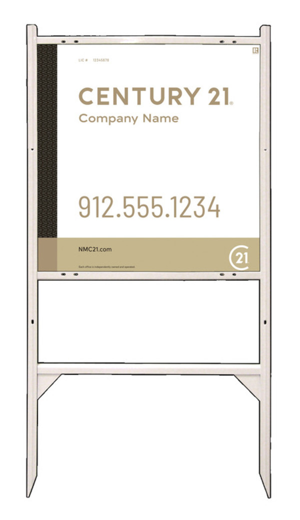 Gibraltar Frame 24X24 Steel Executive White  - Century 21 | Lowen Sign