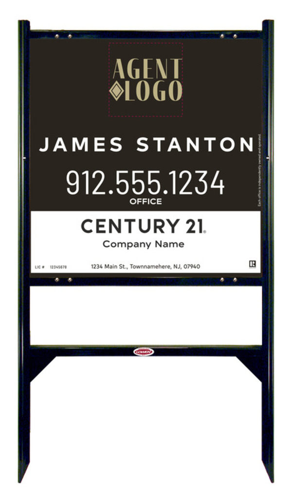 Gibraltar Frame 24X24 Steel Agent Logo Sales - Century 21 | Lowen Sign