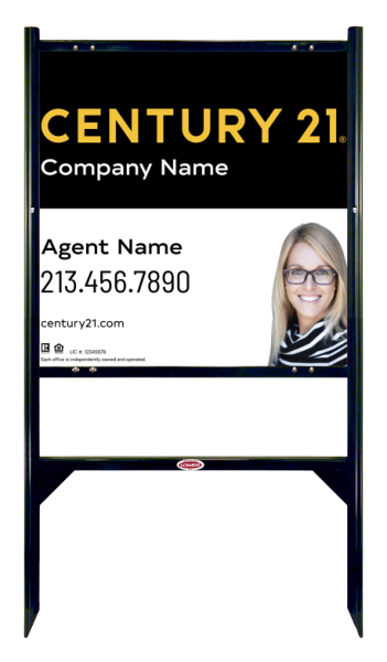 CENTURY 21&reg; Gibraltar Frame Unit 24x24 Steel Agent Office - Century 21 | Lowen Sign