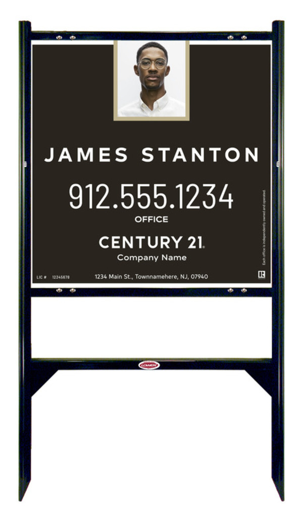 Gibraltar Frame 24X24 Aluminum Agent Photo Centric - Century 21 | Lowen Sign