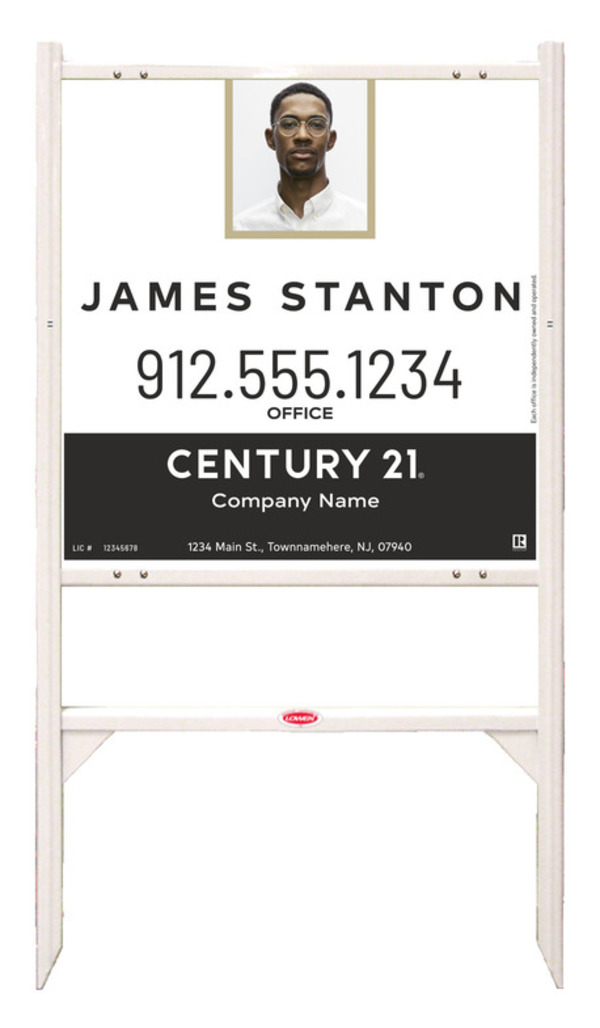 Gibraltar Frame 24X24 Steel Agent Photo Sales White - Century 21 | Lowen Sign