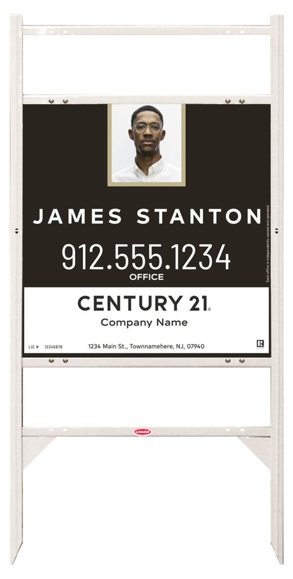 Thor Frame 24X24 Steel Agent Photo Property White - Century 21 | Lowen Sign