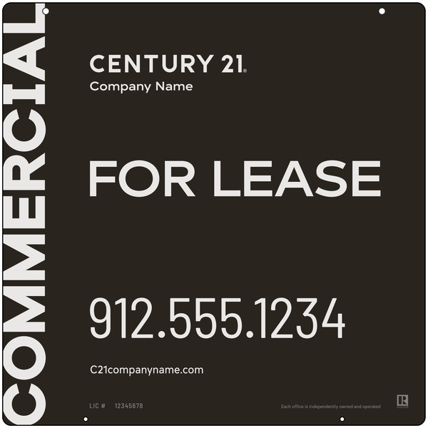 Century 21 Commercial Office Hanging Panel 24X24 Steel - C21
