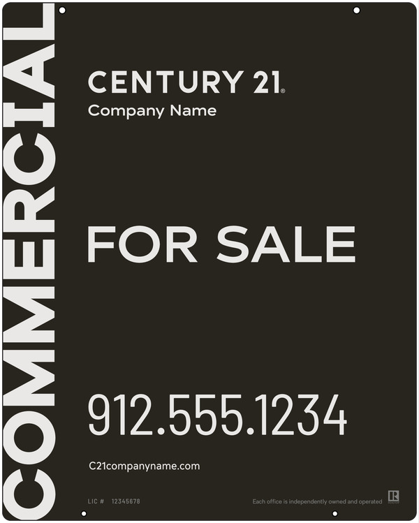 Century 21 Commercial Office Hanging Panel 30X24 Steel - C21