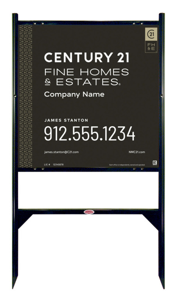 Gibraltar Frame 24X24 Steel Gold - Century 21 | Lowen Sign