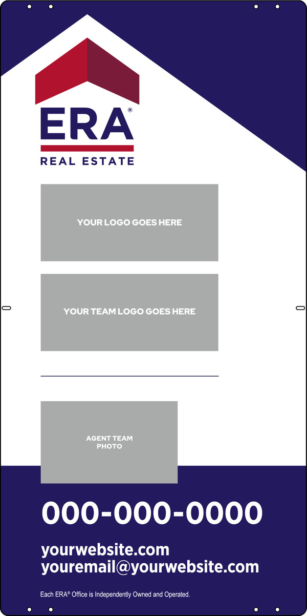 ERA&reg; Team Logo - Photo Sign Panel, 36"h x 18"w, Steel