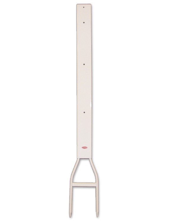 Cutler Real Estate Footbar stake, 48" - white