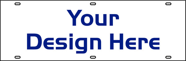 Independent Sign Panel, Corrugated 4mm, 6"h x 18"w, DF