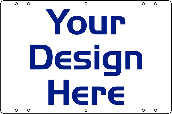 Independent Sign Panel, DF, 12"h x 18"w, 3mm Aluminum Composite