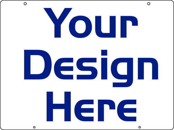 Independent Real Estate Hanging Sign Panel with grommets, .150 Polyethylene 18"h x 24"w