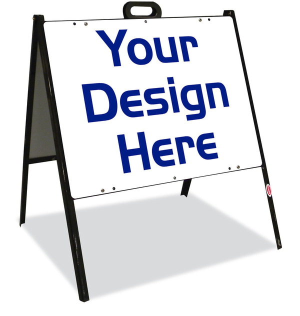 Independent A-frame and Sign Panel Unit, 18"h x 24"w