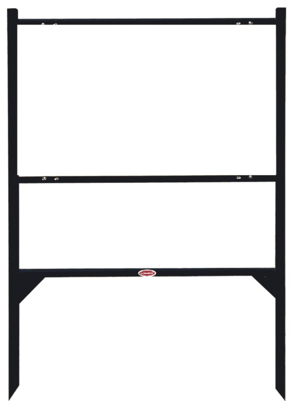 Realty Executives Real Estate  Angle Iron Sign Frame, 18"h x 30"-w Black