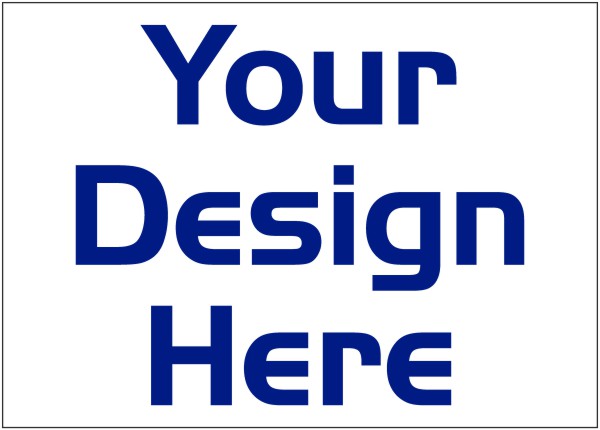Independent Real Estate Sign Panel with vertical flutes printed on one side, 4mm Corrugated Plastic 20"h x 28"w