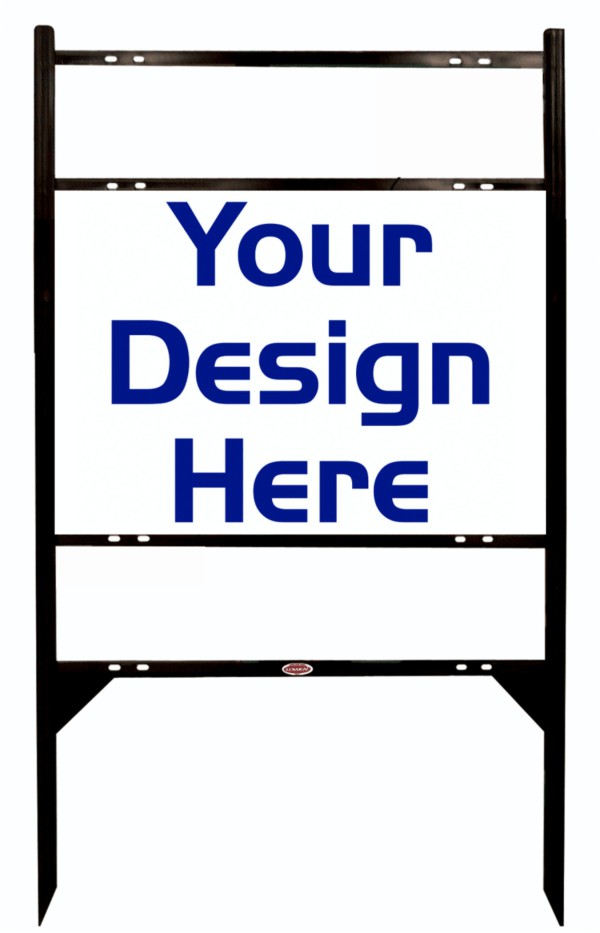 Independent real estate Angle Iron Frame and panel unit for 2 Rider inserts, 24 GA steel 20"h x 28"w