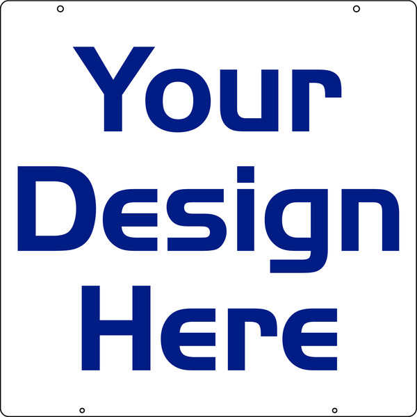 Independent Reflective Hanging Sign Panel, 24"h x 24"w, Steel