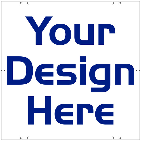 Independent Sign Panel, Corrugated 4mm, 24"h x 24"w, DF