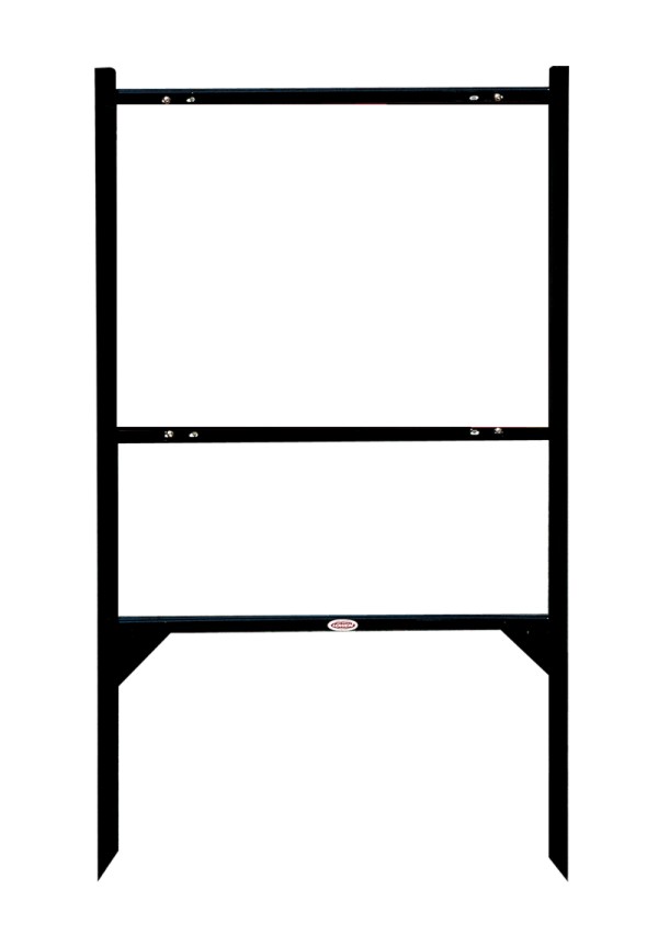 Keller Williams angle iron sign frame, 18"h x 24"w  - Black
