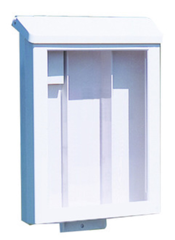 NextHome White Plastic Yard Box for Aluminum Sign Post
