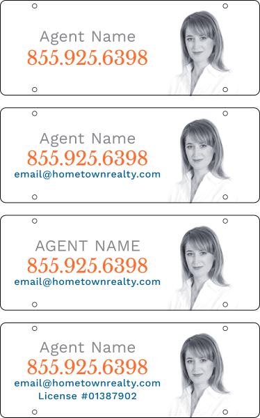 NextHome Agent Photo Sign Rider, 8"h x 22"w, 3mm Aluminum Composite